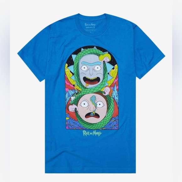 NWT Rick And Morty Infinity Snake T-Shirt size Medium Hot Topic 🆕 - Picture 1 of 7